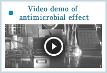 Video demo of antimicrobial effect